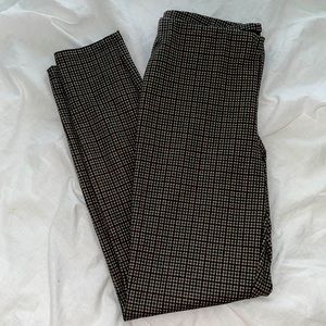 Plaid Stretchy Trousers